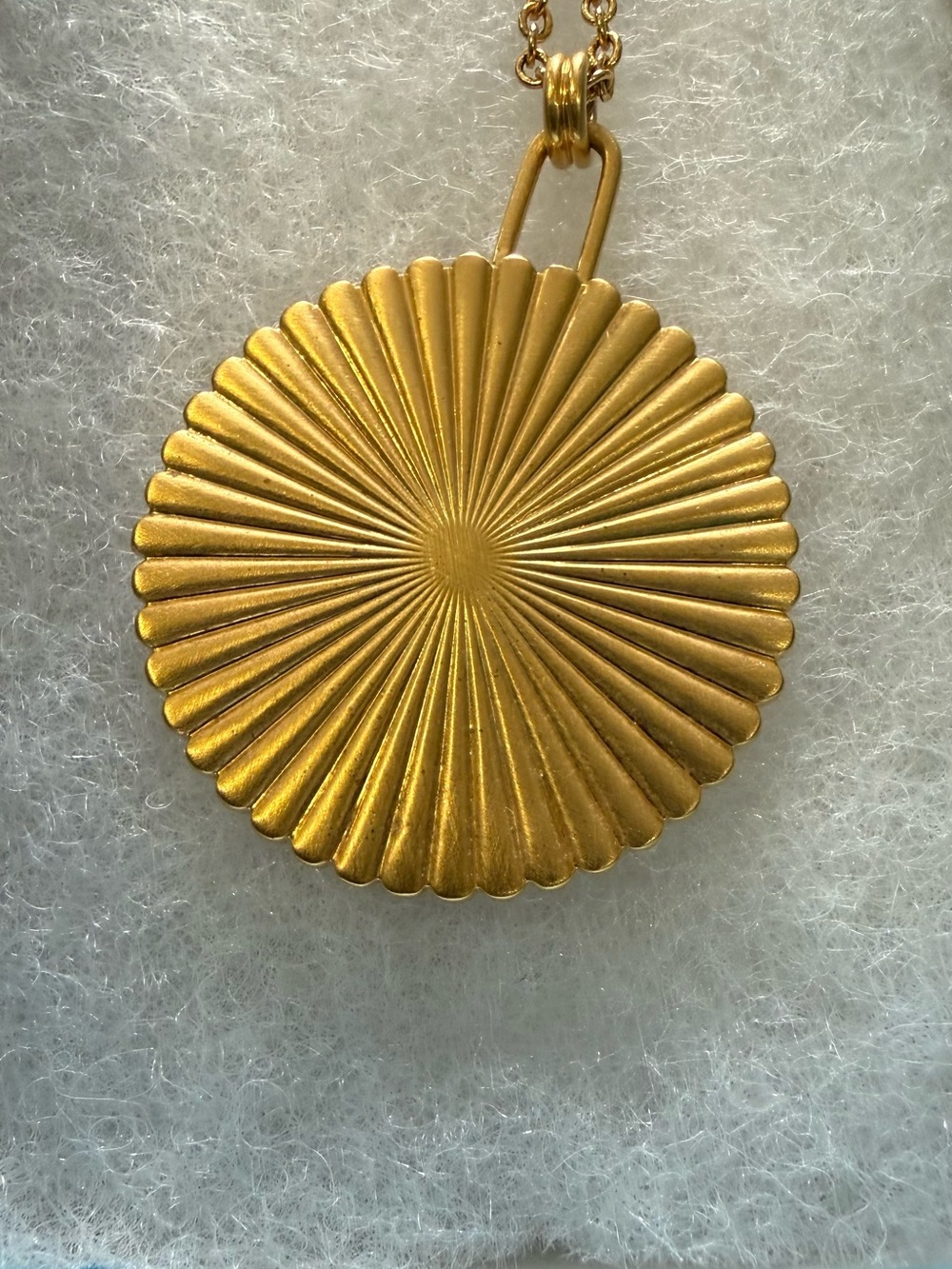 Touchstone Crystal by Swarovski Golden Coin Pendant Necklace (retired) - Picture 5 of 7